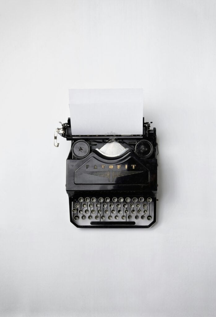 An old fashioned typewrite